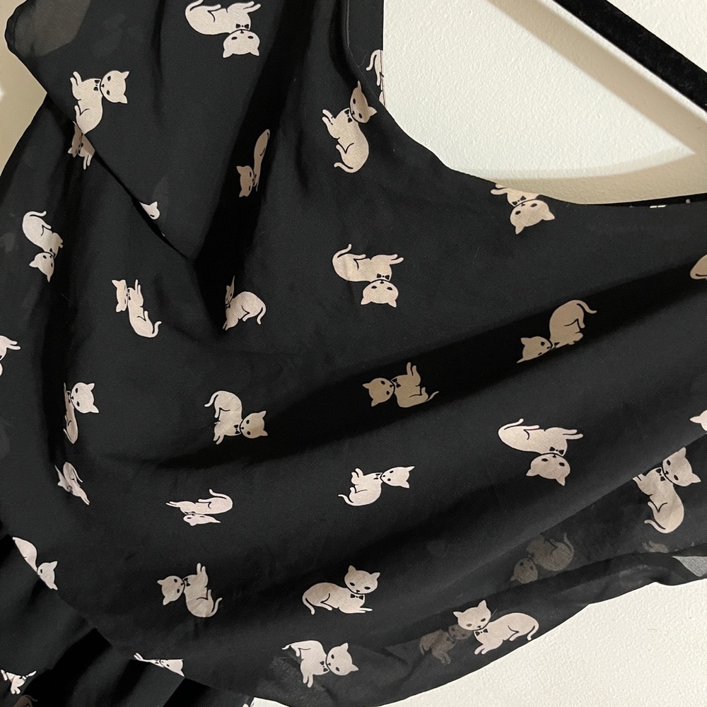 Cat-Print Dress - Picture 3 of 6